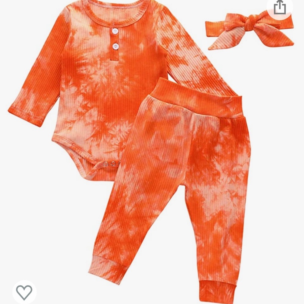 Baby Girl Tie-Dye Long Sleeve Set